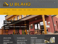 Tablet Screenshot of penzionublahu.cz